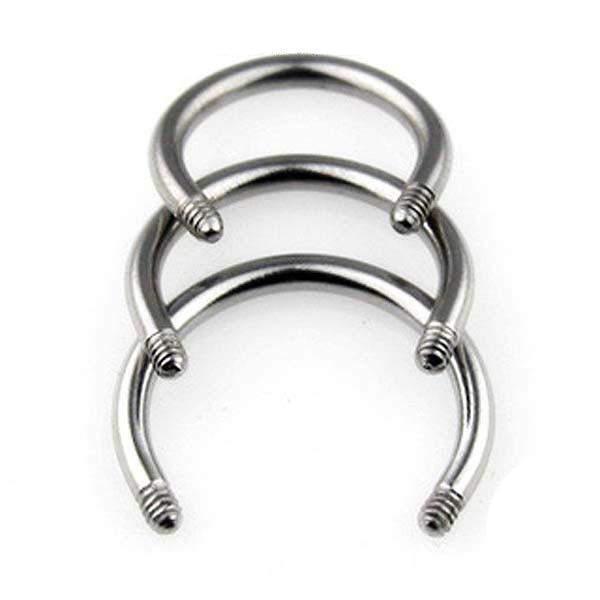Titanium Horseshoe Bar 16G 14G