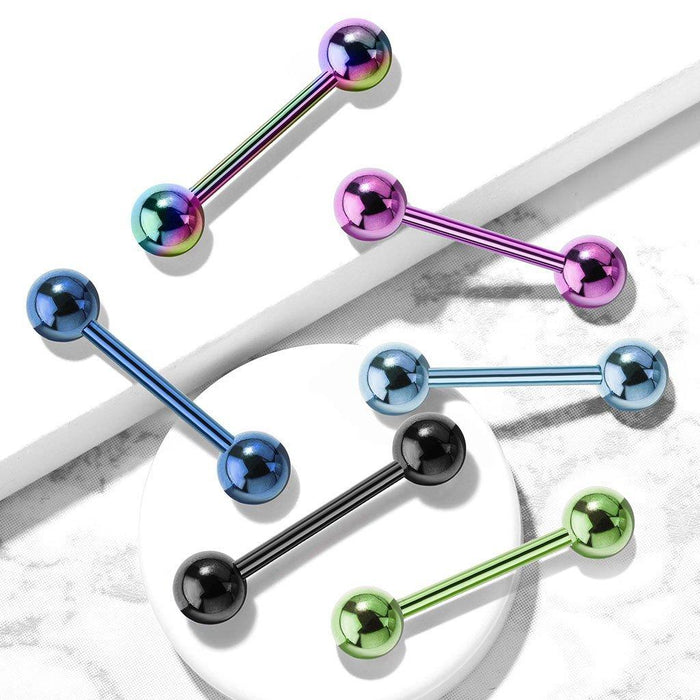 Titanium IP Barbell 16G-6G