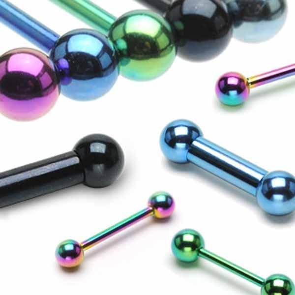 Titanium IP Barbell 16G-6G