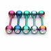 Titanium IP Barbell with Gem 14G