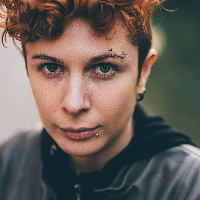 Titanium IP Curve with Spikes 16G 14G