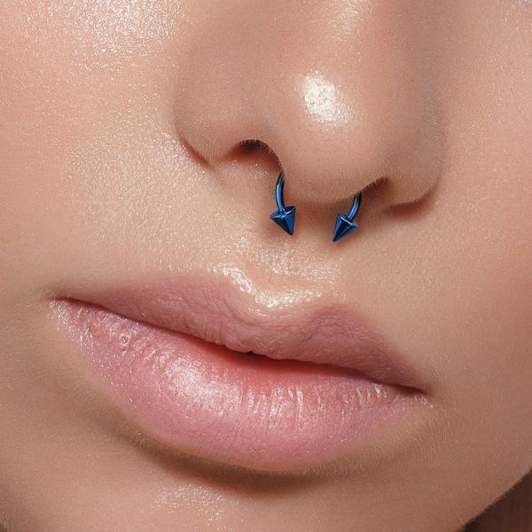 Titanium IP Spike Horseshoe 18G-2G