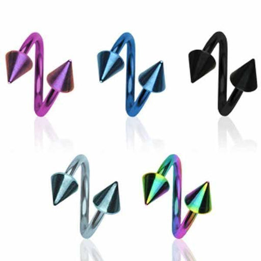 Titanium IP Spike Twist 16G 14G