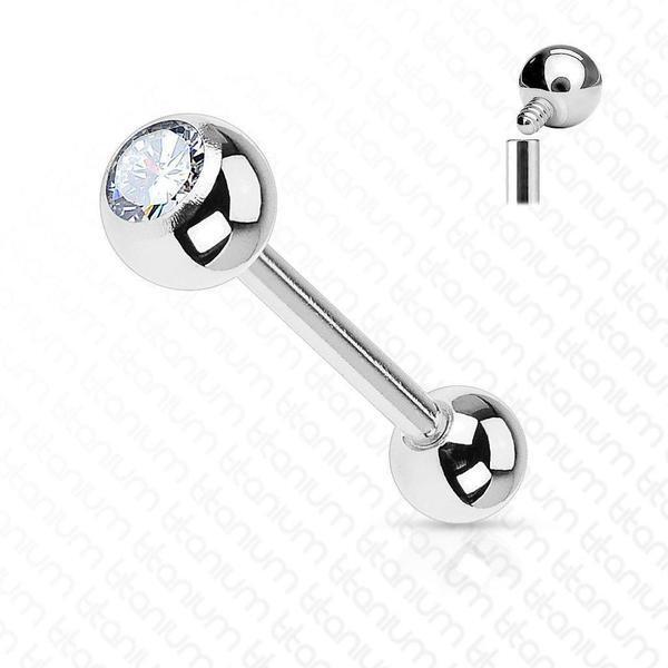 Titanium I.T. Gem Barbell 14G 16G