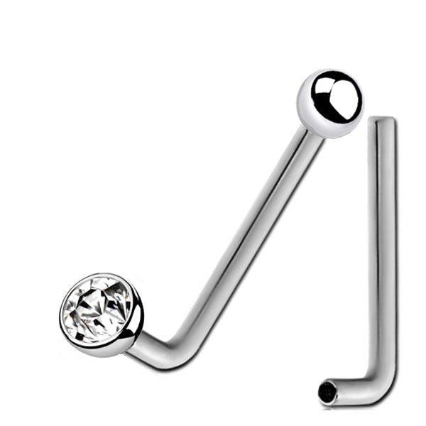 Titanium I.T. Gem Christina Bar 14G