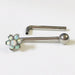 Titanium I.T. Opal Flower Christina Bar 14G