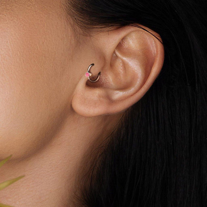 Titanium Opal Captive Ring 16G