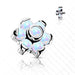 Titanium Opal Flower Dermal Top 14G