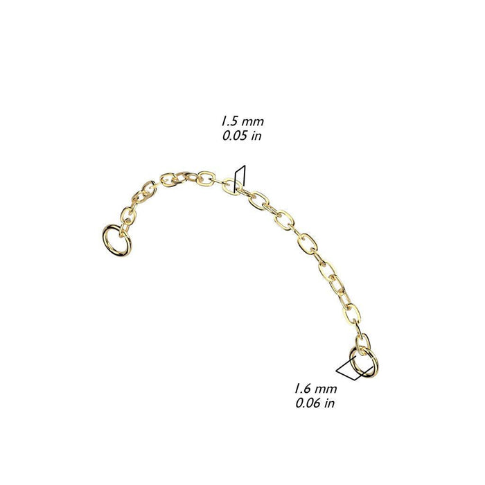 Titanium Single Connector Chain