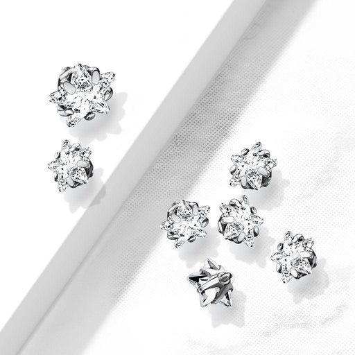 Titanium Star Dermal Top 14G