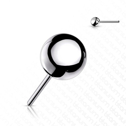 Titanium Threadless Ball End
