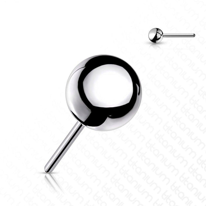 Titanium Threadless Ball End