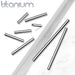 Titanium Threadless Barbell Bar 14G