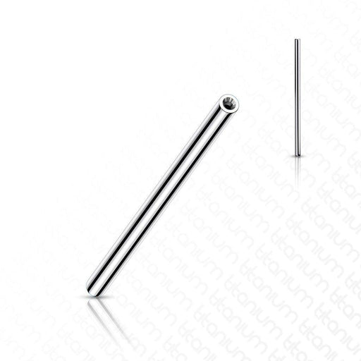 Titanium Threadless Barbell Bar 14G