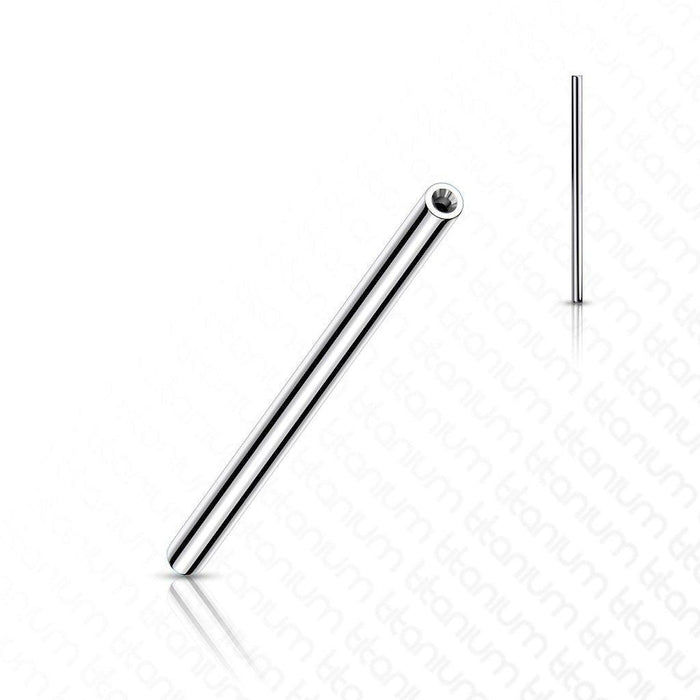 Titanium Threadless Barbell Bar 14G