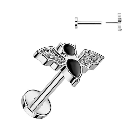 Titanium Threadless Bat Labret