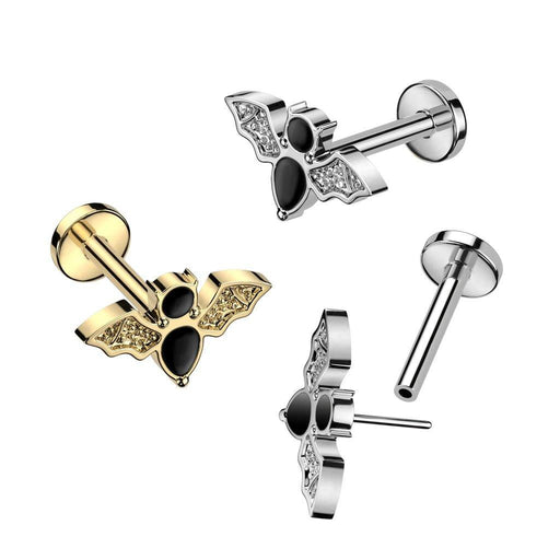 Titanium Threadless Bat Labret