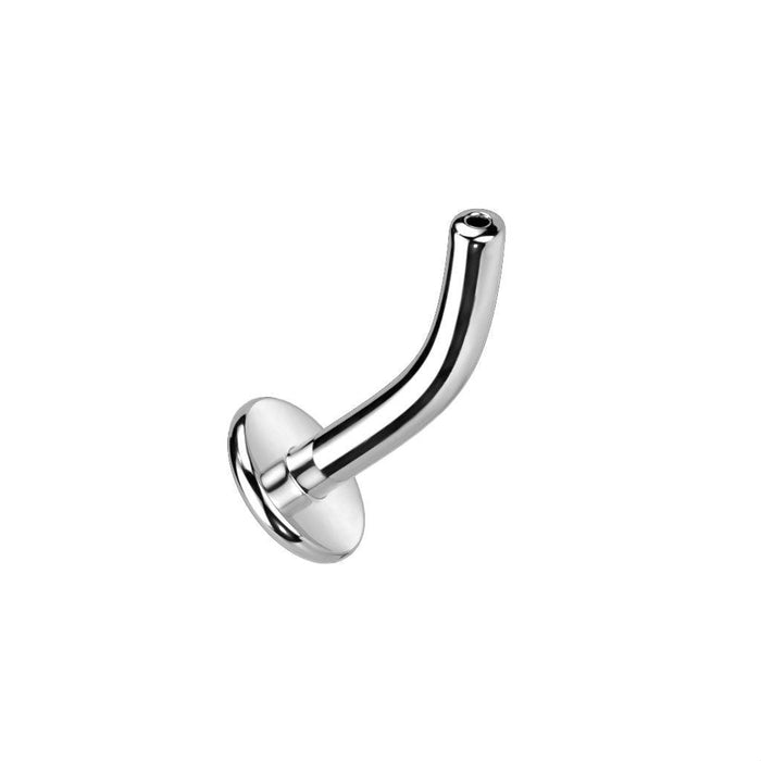 Titanium Threadless Belly Curve Bar 14G
