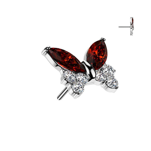 Titanium Threadless Butterfly End
