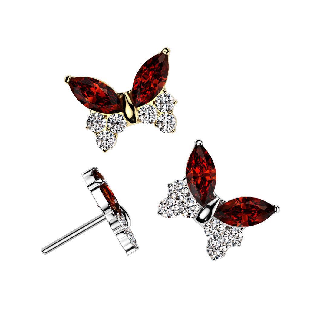 Titanium Threadless Butterfly End — Totally Pierced
