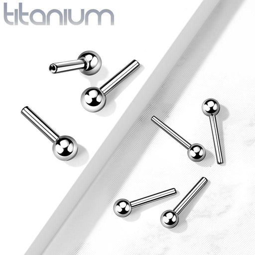 Titanium Threadless Cartilage Bar