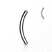 Titanium Threadless Curve Bar 16G 14G