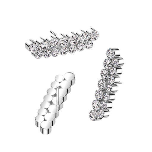 Titanium Threadless Double Line End