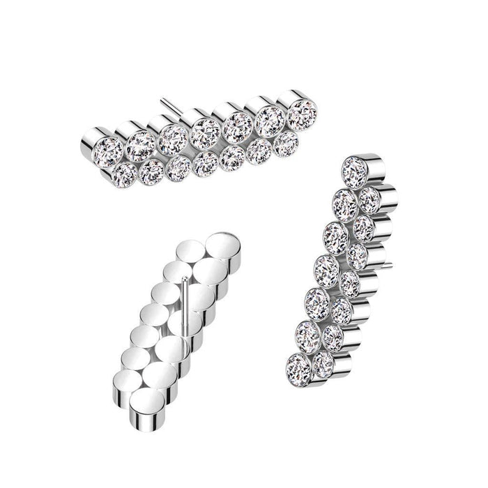 Titanium Threadless Double Line End