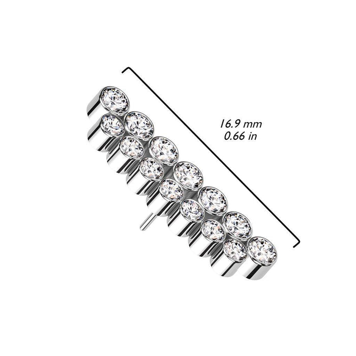 Titanium Threadless Double Line End