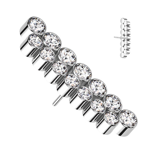 Titanium Threadless Double Line End