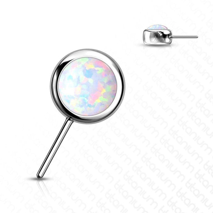 Titanium Threadless Forward Opal End