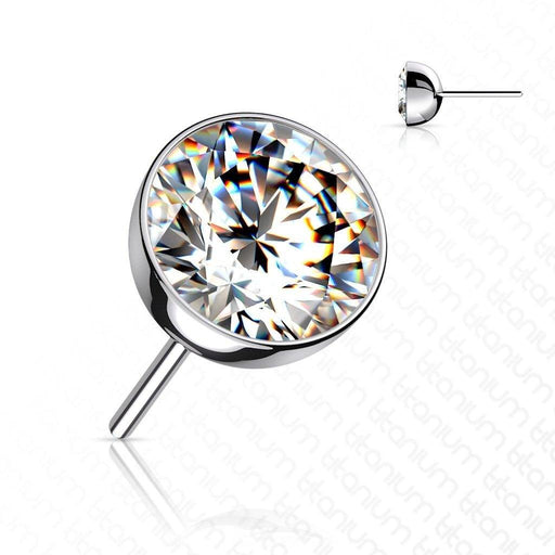 Titanium Threadless Gem Ball End