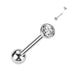 Titanium Threadless Gem Barbell 14G 16mm