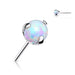Titanium Threadless Opal Ball End