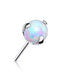 Titanium Threadless Opal Ball End