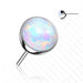 Titanium Threadless Opal Ball End