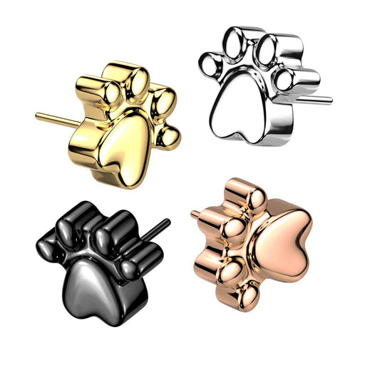Titanium Threadless Paw End