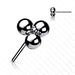 Titanium Threadless Tri Ball End
