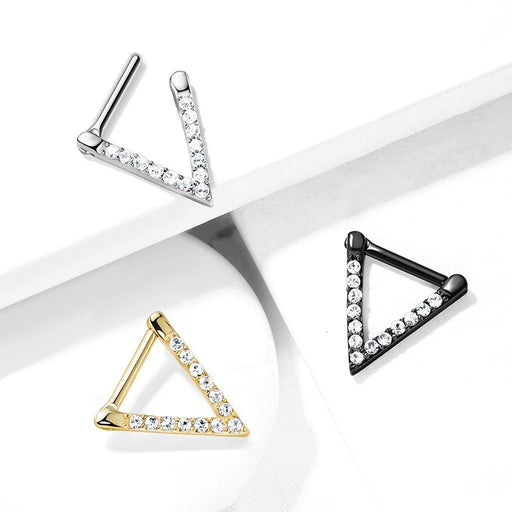 Triangle Paved Septum Clicker 16G