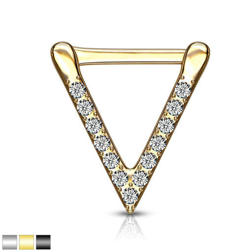 Triangle Paved Septum Clicker 16G