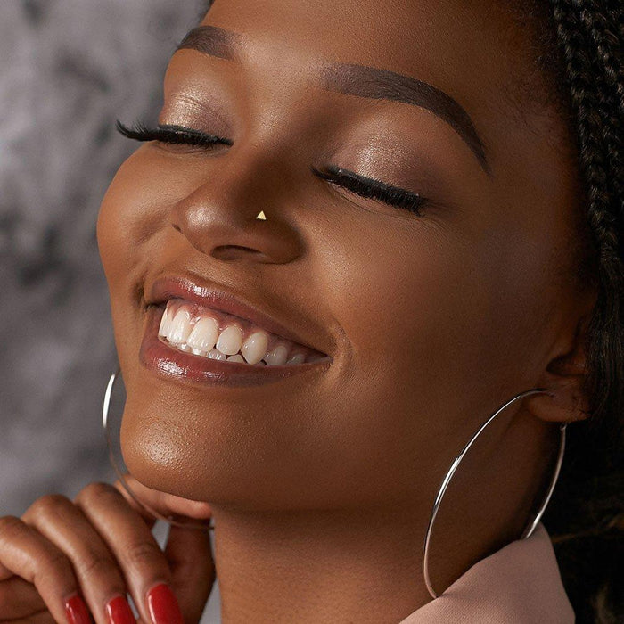 Triangle Top Nose L Bend 20G