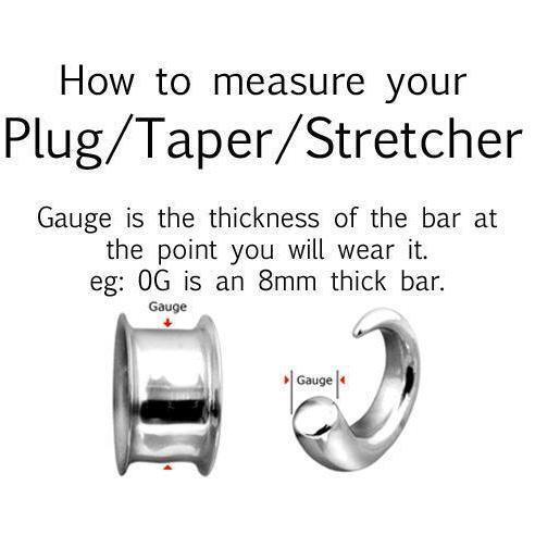 Tribal Pattern Wood Plug 2G-1"