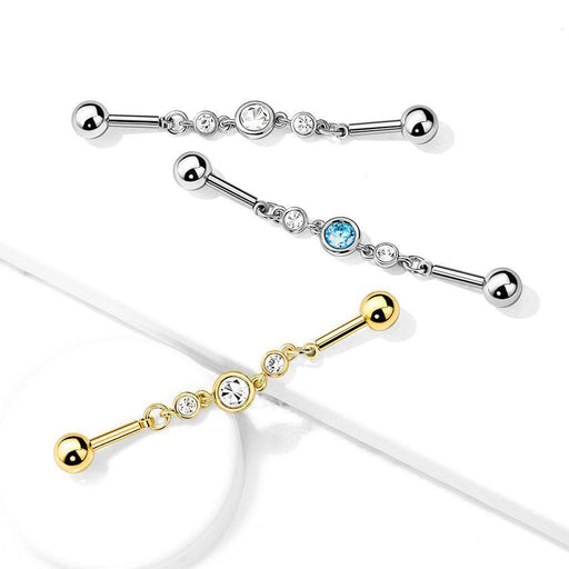 Triple Gem Chain Industrial 14G 38mm