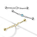 Triple Gem Chain Industrial 14G 38mm