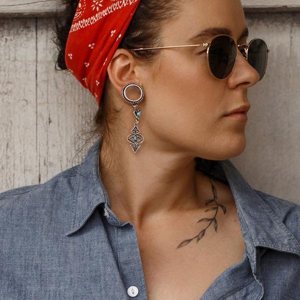 Turquoise Drop Tunnel 6mm-16mm