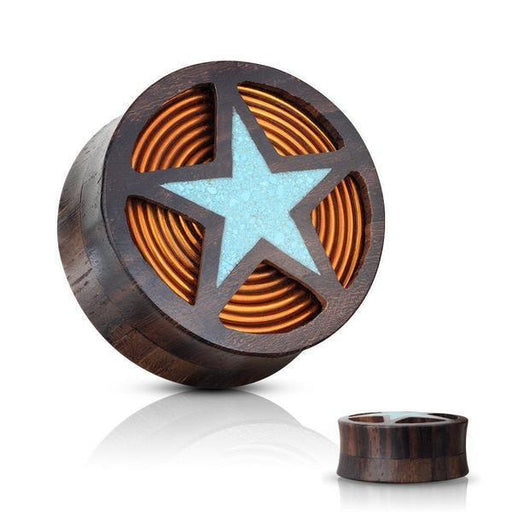 Turquoise Star Plug 00G-1"