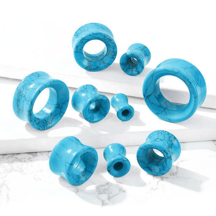 Turquoise Stone Tunnel 19mm 25mm