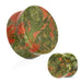 Unakite Stone Plug 8G-1"
