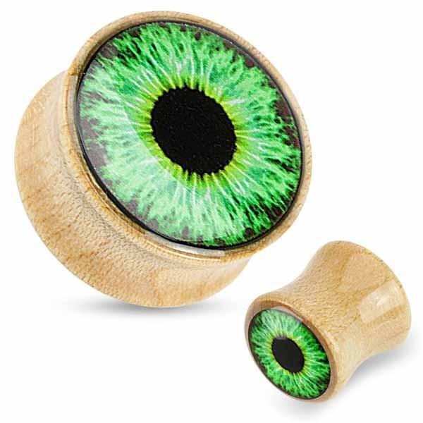 Wood Eyeball Plug 14mm