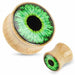 Wood Eyeball Plug 14mm